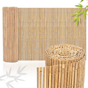 Natural Bamboo Garden Privacy Screening Fence 1m x 4m