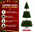 Artificial Christmas tree size comparison 4ft to 7ft