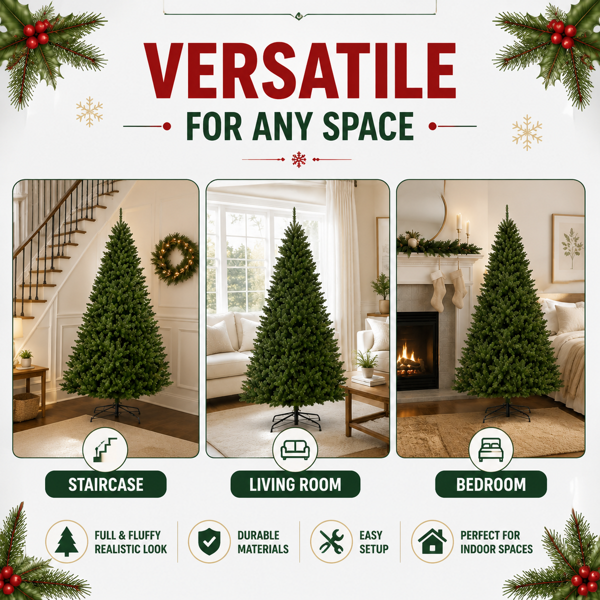 Artificial Christmas tree folding metal stand