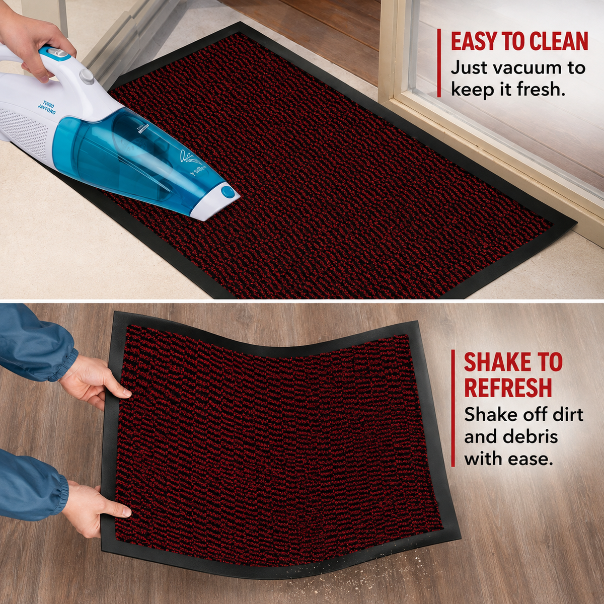 Door mat size comparison