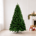 Close-up of dense Christmas tree branch tips