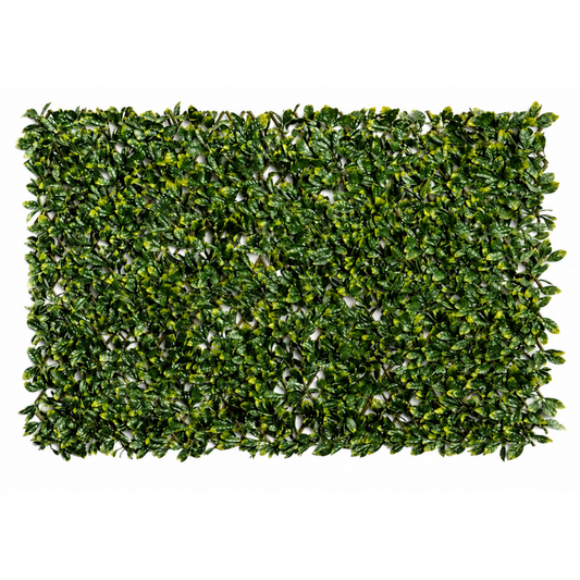 Artificial Laurel Leaf Hedge Trellis Expandable Privacy Screen Panel