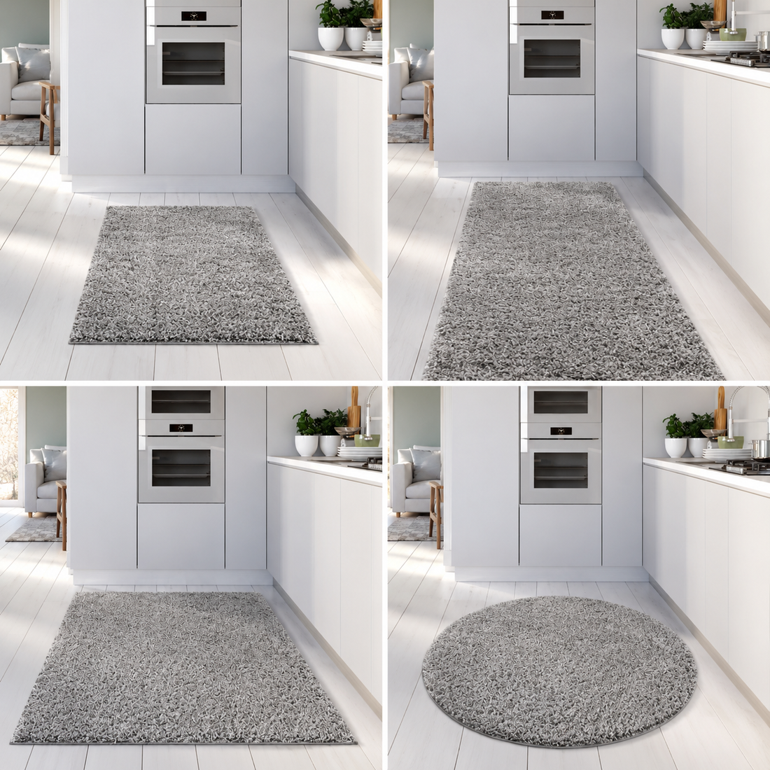 FLUFFY SHAGGY RUGS AND RUNNERS SOFT PILE CARPET FOR LIVING ROOM BEDROOM KITCHEN