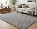 Fluffy shaggy rug, Silver, lifestyle photo